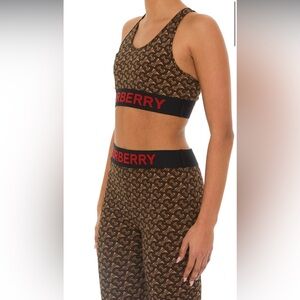 🔥Burberry Brown Ailette Legging & Bra Set🔥
